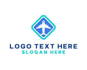 Delivery - Airplane Travel Courier logo design
