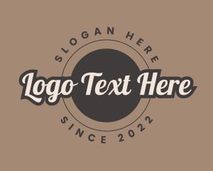Cafe - Elegant Script Badge logo design