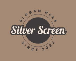Cafe - Elegant Script Badge logo design