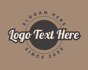 Elegant Script Badge Logo