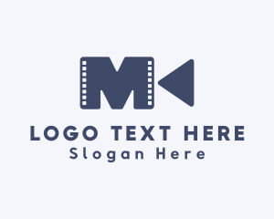 Movie - Movie Videographer Letter M logo design