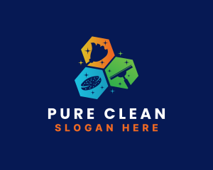 Housekeeping Tool Cleaning logo design