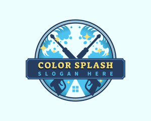 Pressure Wash Wave logo design