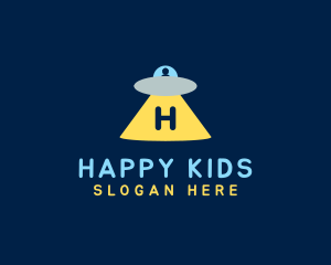 Kid UFO Toy logo design