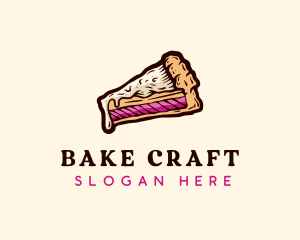 Tasty Cake Slice logo design