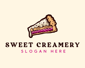 Tasty Cake Slice logo design