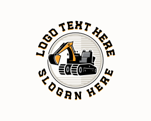 Builder - Excavator Heavy Equipment logo design