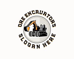 Excavator Heavy Equipment logo design