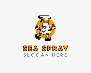 Janitorial Spray Bottle logo design