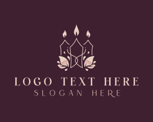 Floral - Candle Light Aromatherapy logo design