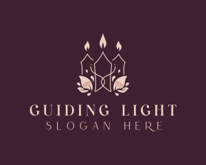 Candle Light Aromatherapy logo design