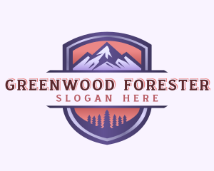 Mountain Peak Forest logo design