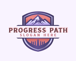 Mountain Peak Forest logo design