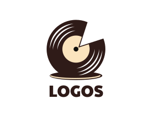 Disco - Vinyl Record Studio logo design