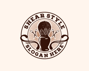 Barber Groomer Salon logo design