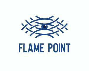 Hotspot - Blue Wave Eye logo design