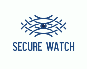 Monitoring - Blue Wave Eye logo design