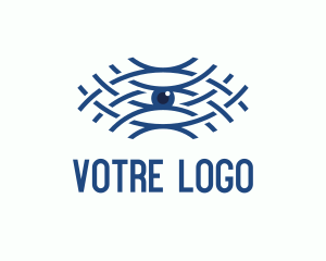 Eyesight - Blue Wave Eye logo design