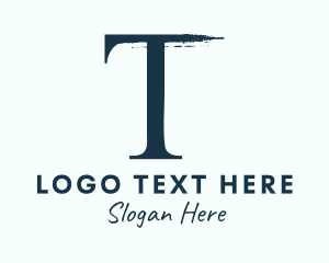 Business Letter T logo design
