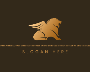Savanna - Deluxe Lion Wings logo design