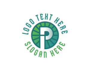 Green - Generic Gradient Letter P logo design