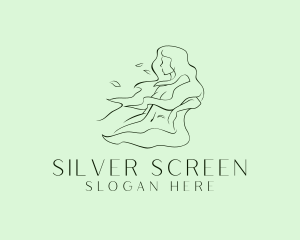 Naked - Hair Spa Lady logo design