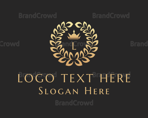 Gold Crown Royalty Logo