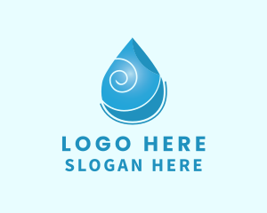Water Supply - Liquid Drinking Water logo design