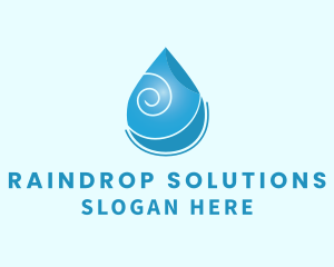 Raindrop - Liquid Drinking Water logo design