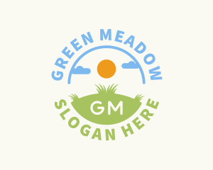 Pasture - Grass Lawn Countryside logo design