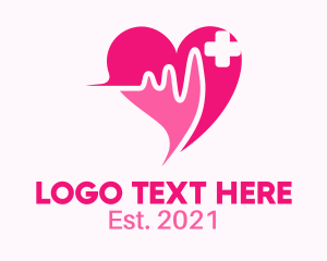 Heart Health - Medical Heart Care logo design