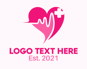 Teleconsultation - Medical Heart Care logo design