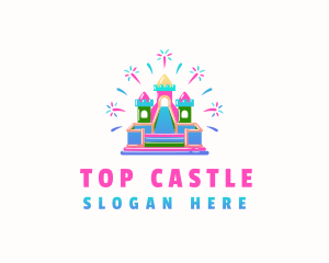 Castle Slide Inflatable logo design