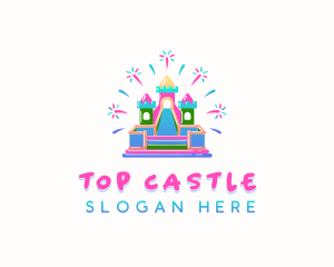 Castle Slide Inflatable logo design