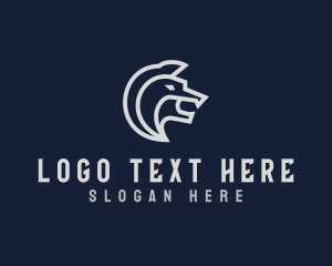 Teal - Luxury Wild Wolf logo design