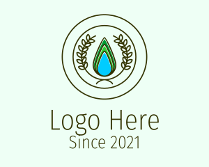 Essence - Organic Wreath Badge logo design