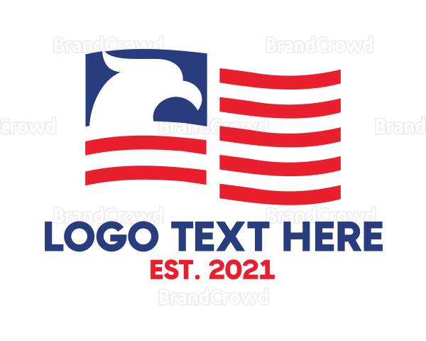 american flag eagle logos