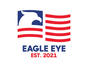 Eagle - USA Flag American Eagle logo design