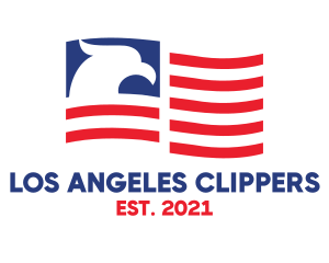 USA Flag American Eagle logo design