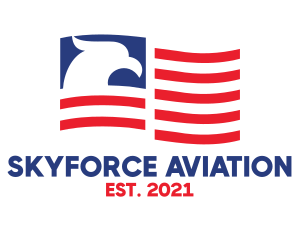 Airforce - USA Flag American Eagle logo design