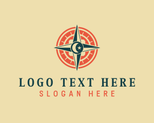 Lunar - Lunar Traveler Compass logo design