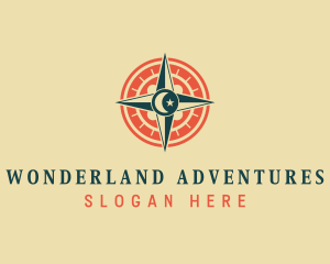 Lunar Traveler Compass logo design