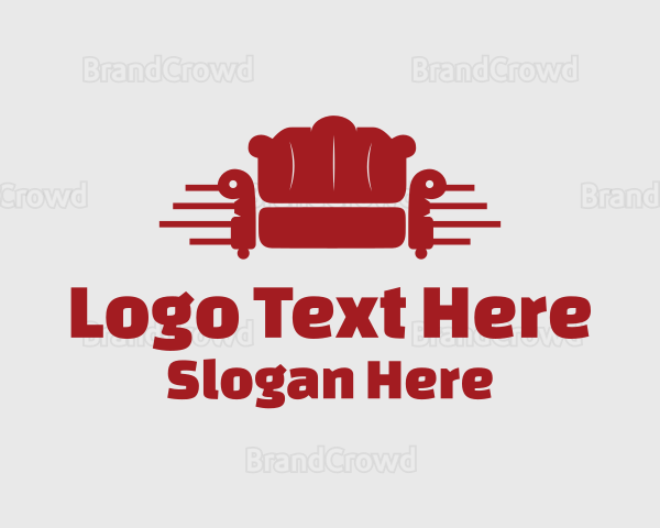 Red Couch Furniture Logo