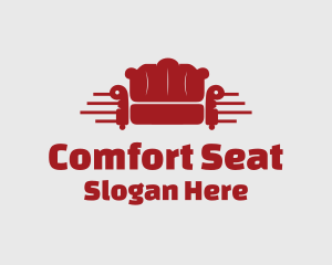 Red Couch Furniture logo design