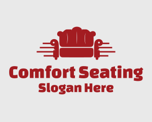 Red Couch Furniture logo design