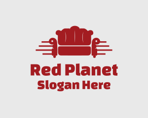 Red Couch Furniture logo design