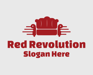 Red Couch Furniture logo design