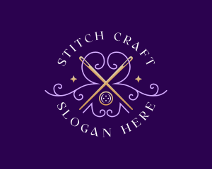 Needlework - Luxury Needle Thread logo design