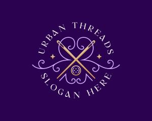 Luxury Needle Thread logo design