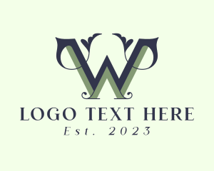Beauty Salon - Ornate Event Styling Letter W logo design